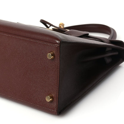 Hermes Courchevel Kelly Sellier 28 Chocolate 9 of 9