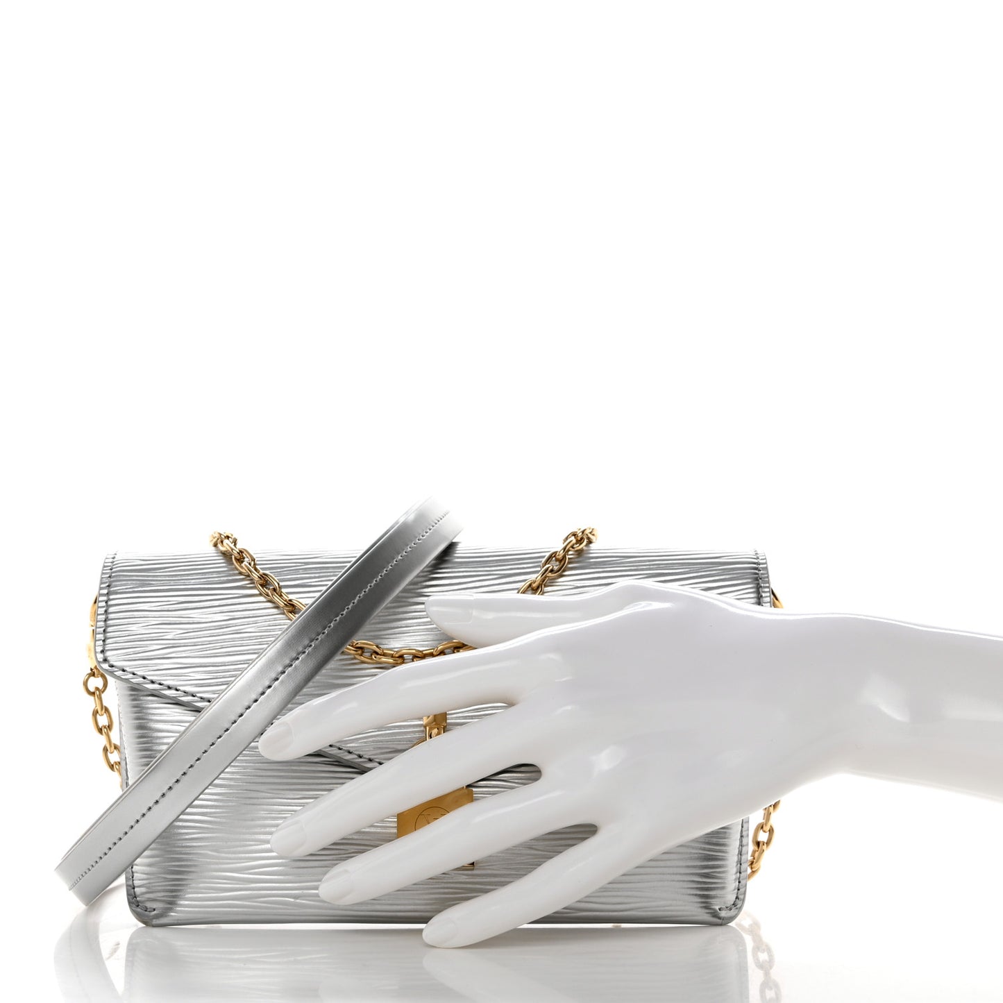 Epi Padlock On Strap Silver