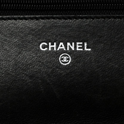 Chanel Lambskin Quilted Wallet On Chain WOC Black 6 of 11
