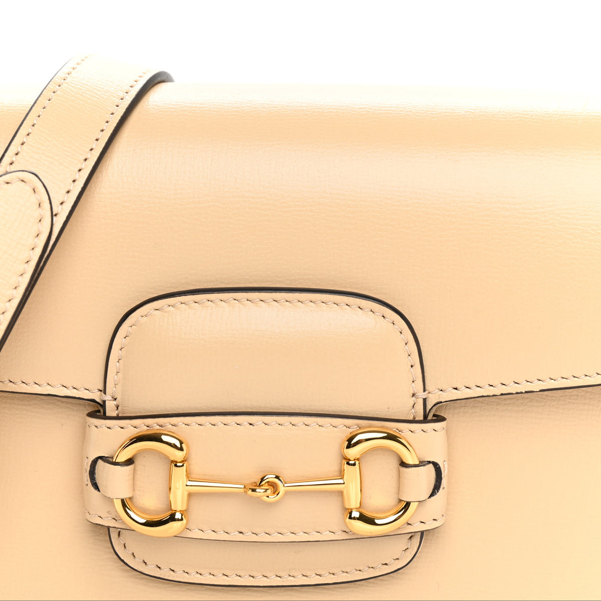 Azalea Calfskin Web Mini Horsebit 1955 Shoulder Bag Bubble Tea