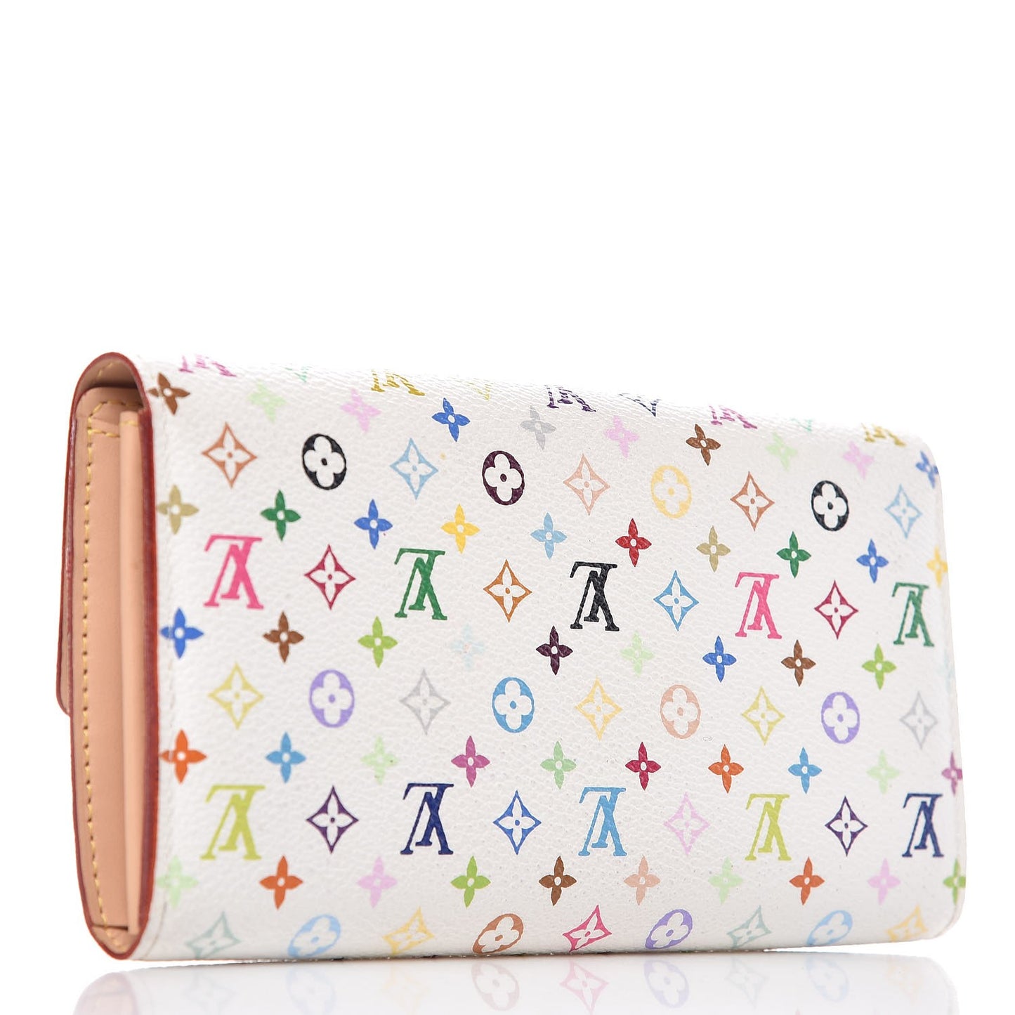 Monogram Multicolor Sarah Wallet White