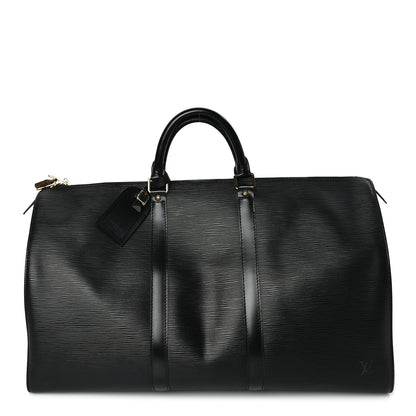 Louis Vuitton Epi Keepall 50 Black 2 of 9