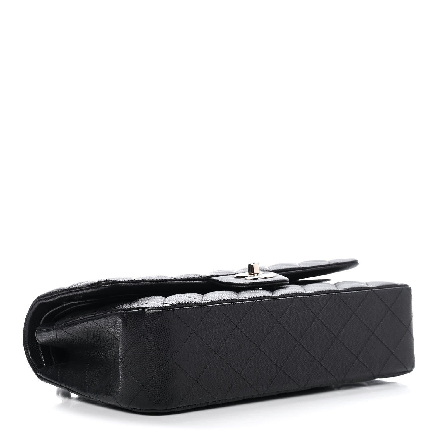 Chanel Caviar Quilted Medium Double Flap Navy 3 of 6