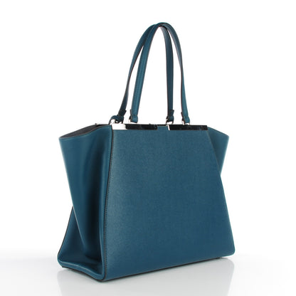 Fendi VItello Elite Flamingo Large 3Jours Tote Oceano 3 of 8