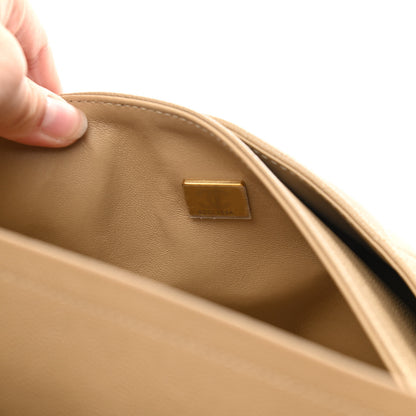 Chanel Caviar Quilted Medium Double Flap Dark Beige 7 of 12