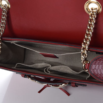 Gucci Microguccissima Medium Emily Chain Shoulder Bag Red 5 of 9