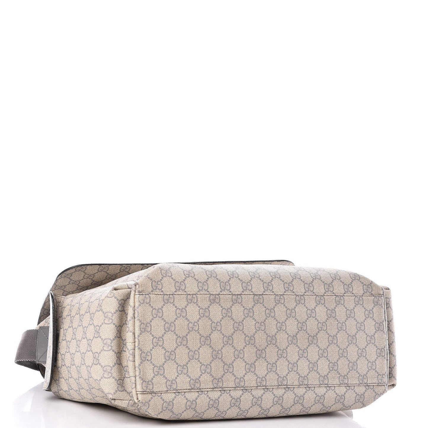GG Plus Monogram Messenger Diaper Bag Ecru Grigio