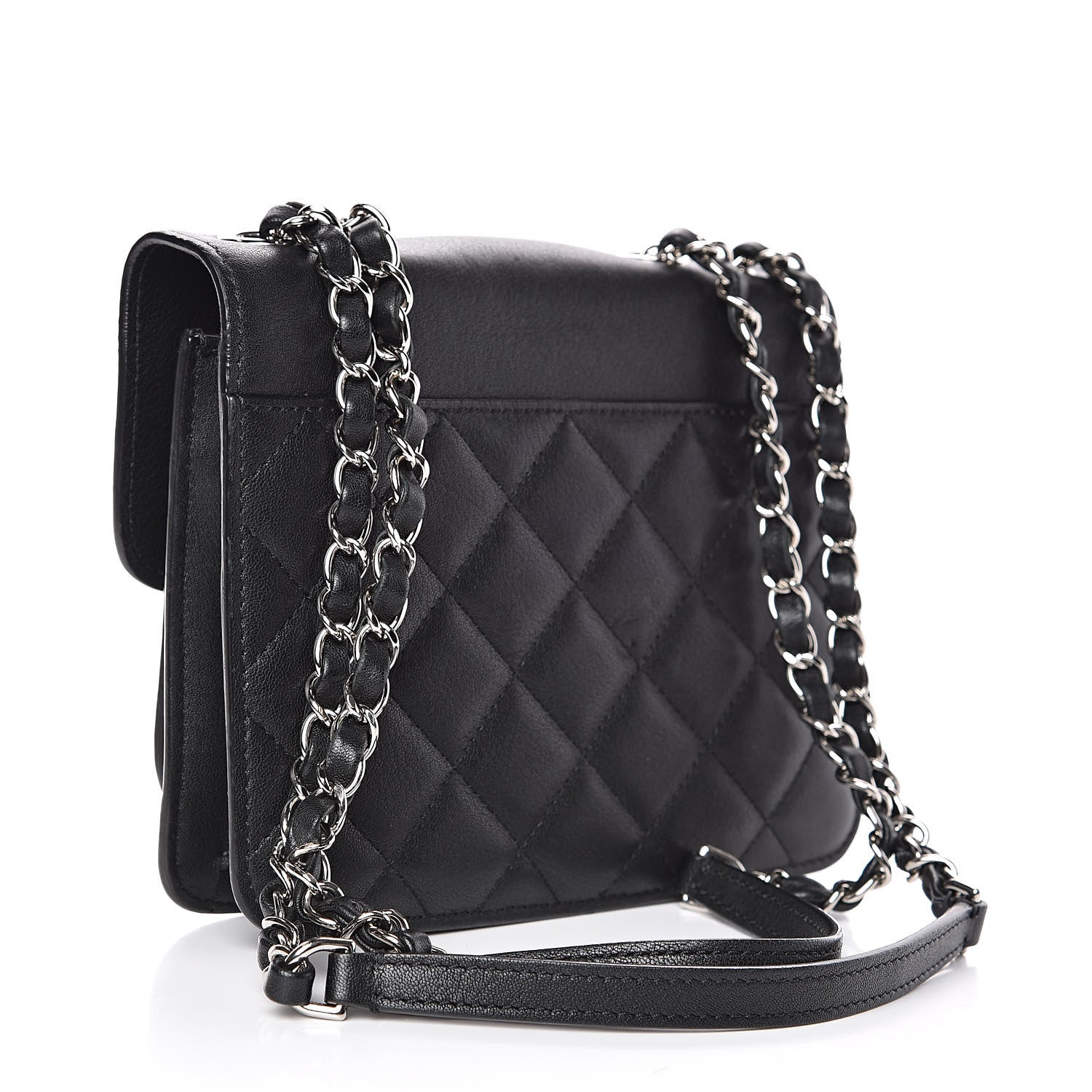 Chanel Grained Calfskin Quilted Small CC Box Flap Black 3 of 14