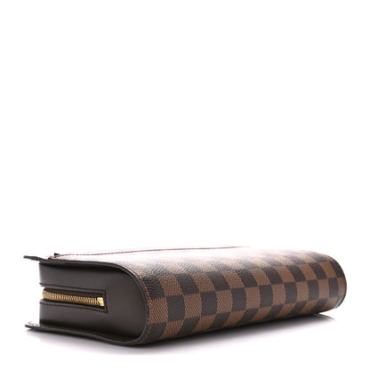 Louis Vuitton Damier Ebene Pochette Saint Louis Clutch 4 of 10