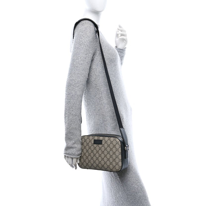 Gucci GG Supreme Monogram Camera Bag Beige Black 2 of 13