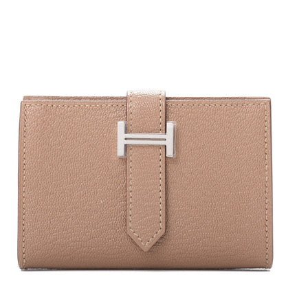 Hermes Chevre Mysore Mini Bearn Wallet Quebracho 1 of 8