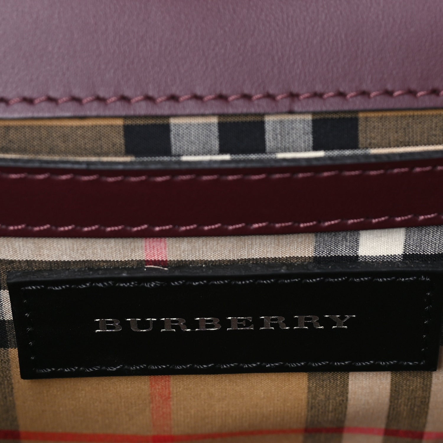 Burberry Derby Calfskin Bi-Color Small Macken Crossbody Bag Dusty Rose 5 of 7