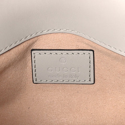 Gucci Calfskin Matelasse Super Mini GG Marmont Shoulder Bag Grey 5 of 8