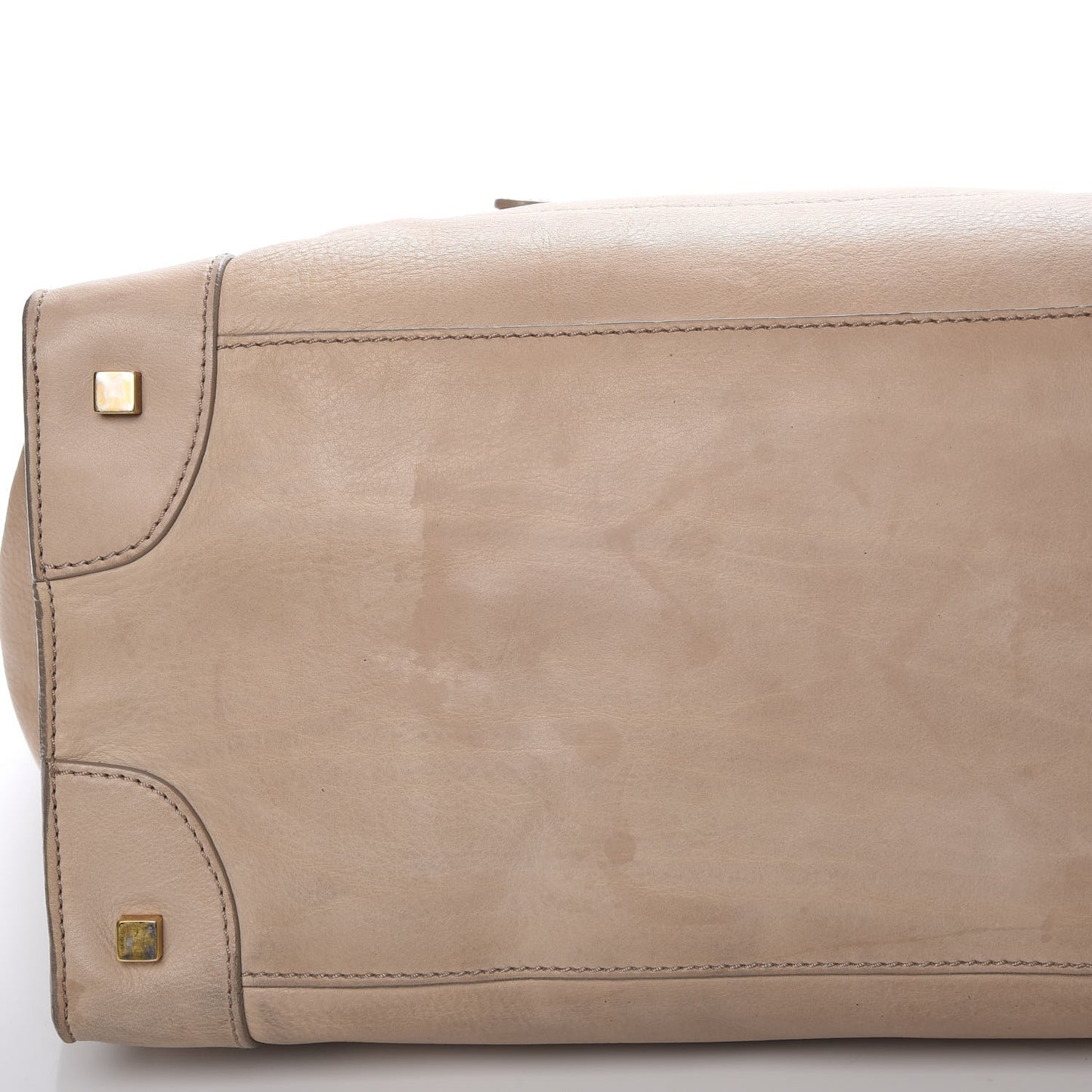 Drummed Calfskin Medium Luggage Camel