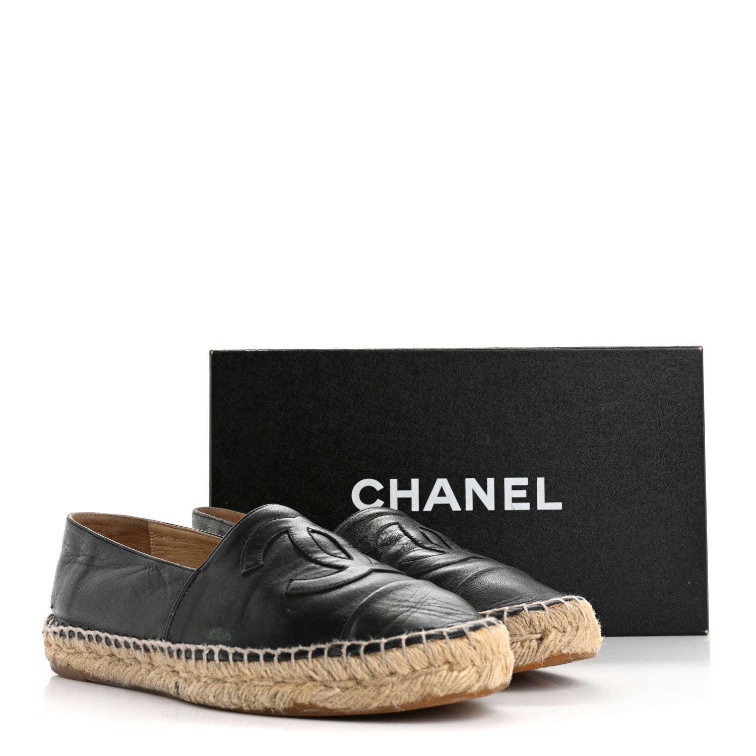 Chanel Lambskin CC Espadrilles 39 Black 15 of 15