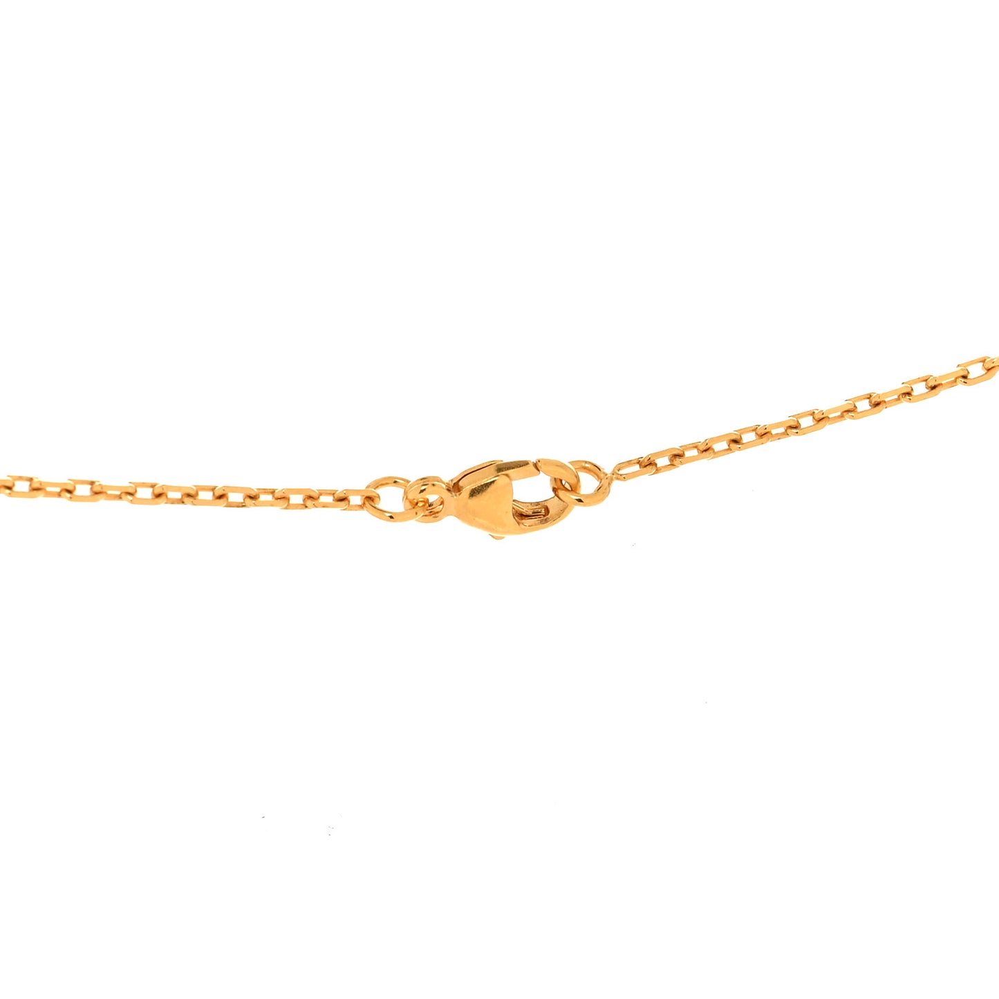 Lacquered Rose Gold Mini Pop H Pendant Necklace Marron Glace