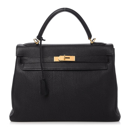 Hermes Togo Kelly Retourne 32 Black 1 of 11