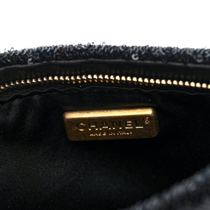 Chanel Sequin Do Not Disturb Minaudiere Clutch Black Gold 6 of 7