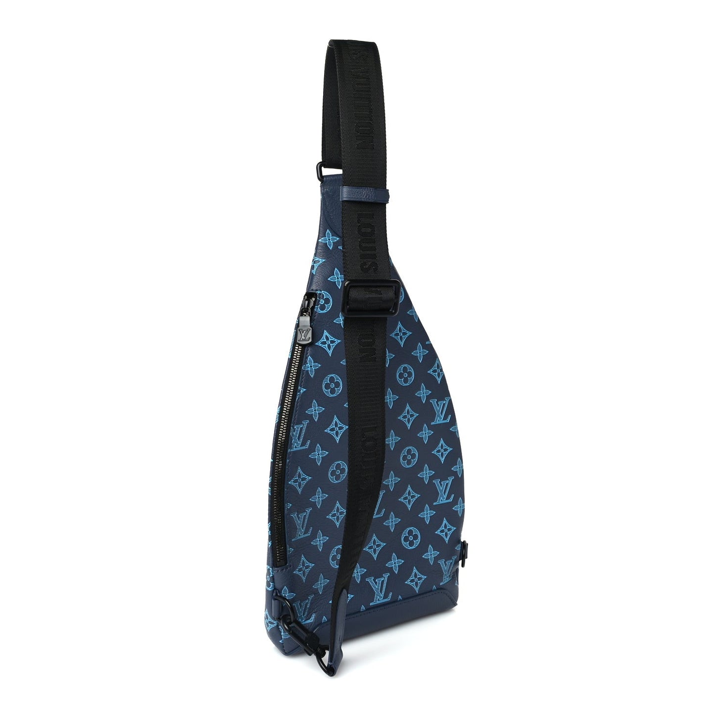Monogram Shadow Duo Slingbag Navy River Blue