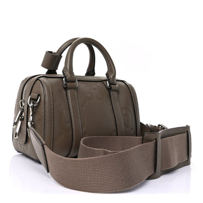 Gucci Piuma Calfskin Jumbo GG Embossed Mini Duffle Bag Good Taupe 2 of 8