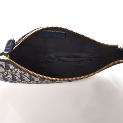 Christian Dior Monogram Mini Saddle Pochette Blue 5 of 7