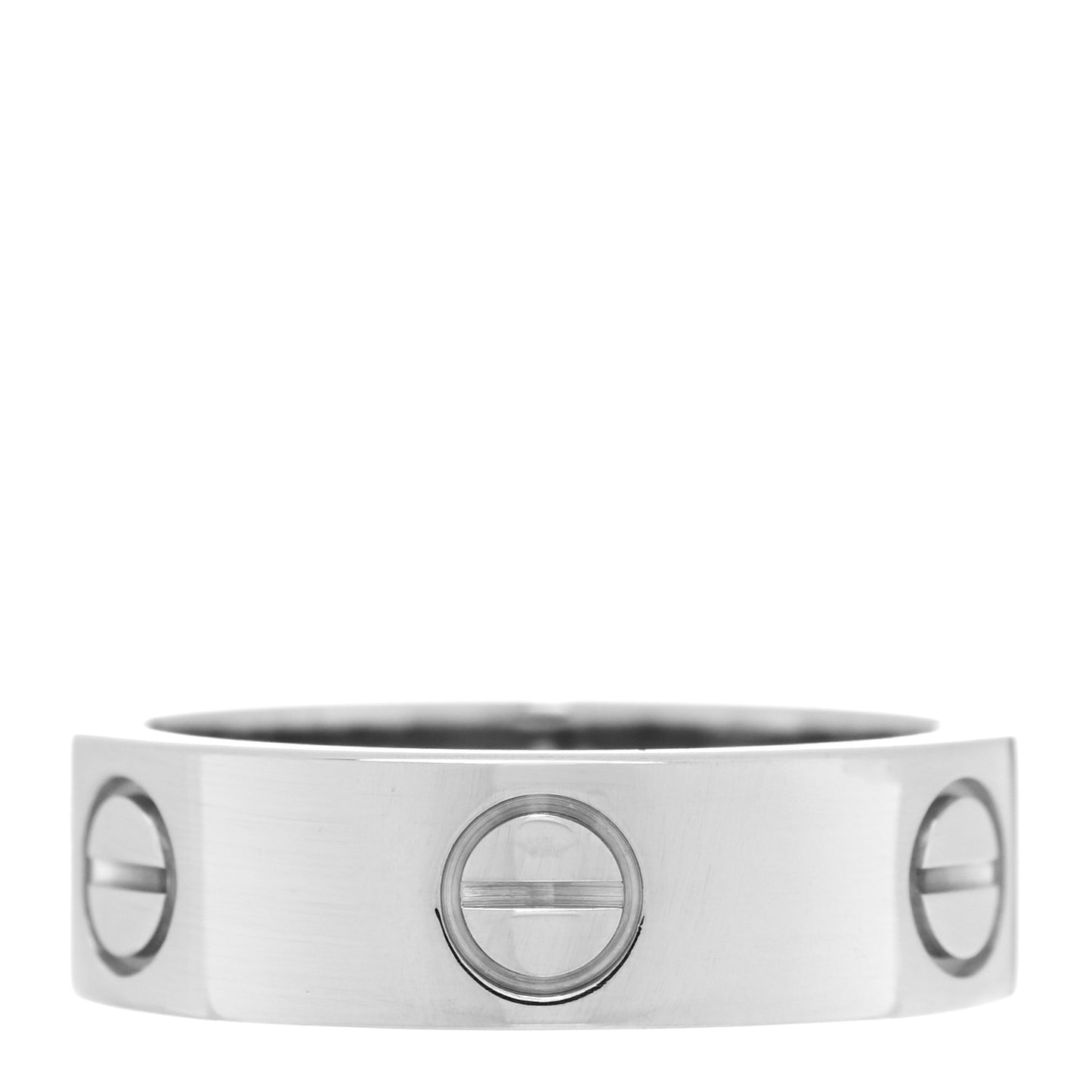 18K White Gold 5.5mm LOVE Ring 51 5.75