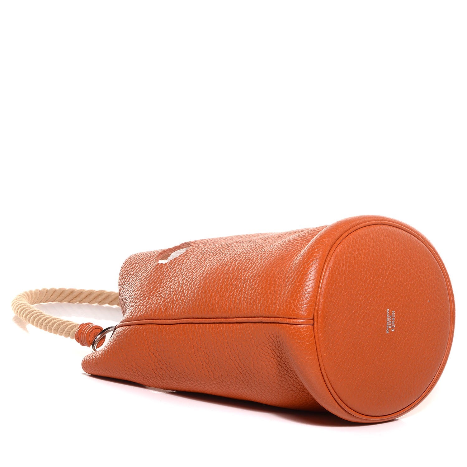 Hermes Taurillon Clemence Mangeoire Rope Bag Potiron 4 of 9