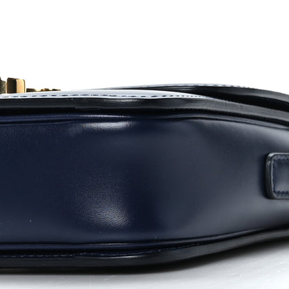 Celine Shiny Calfskin Small Triomphe Dark Blue 7 of 8