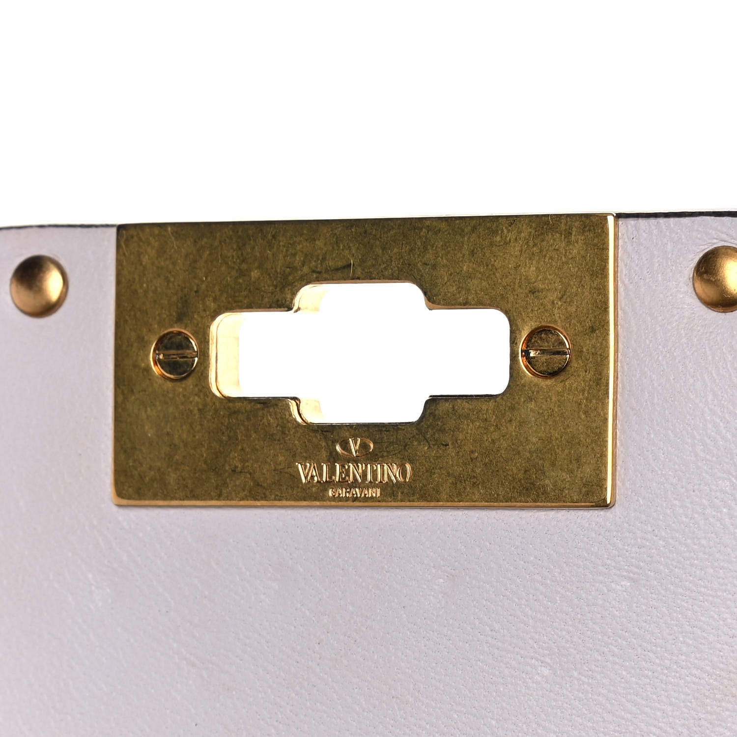 Valentino Garavani Lambskin Medium Rockstud Extreme Spike Shoulder Bag Light Ivory 8 of 9