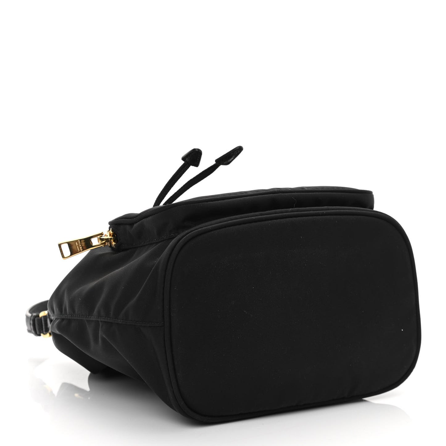 Re-Nylon Duet Drawstring Shoulder Bag Black