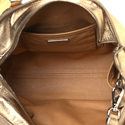 Prada Metallic Nappa Tote Gold 5 of 15