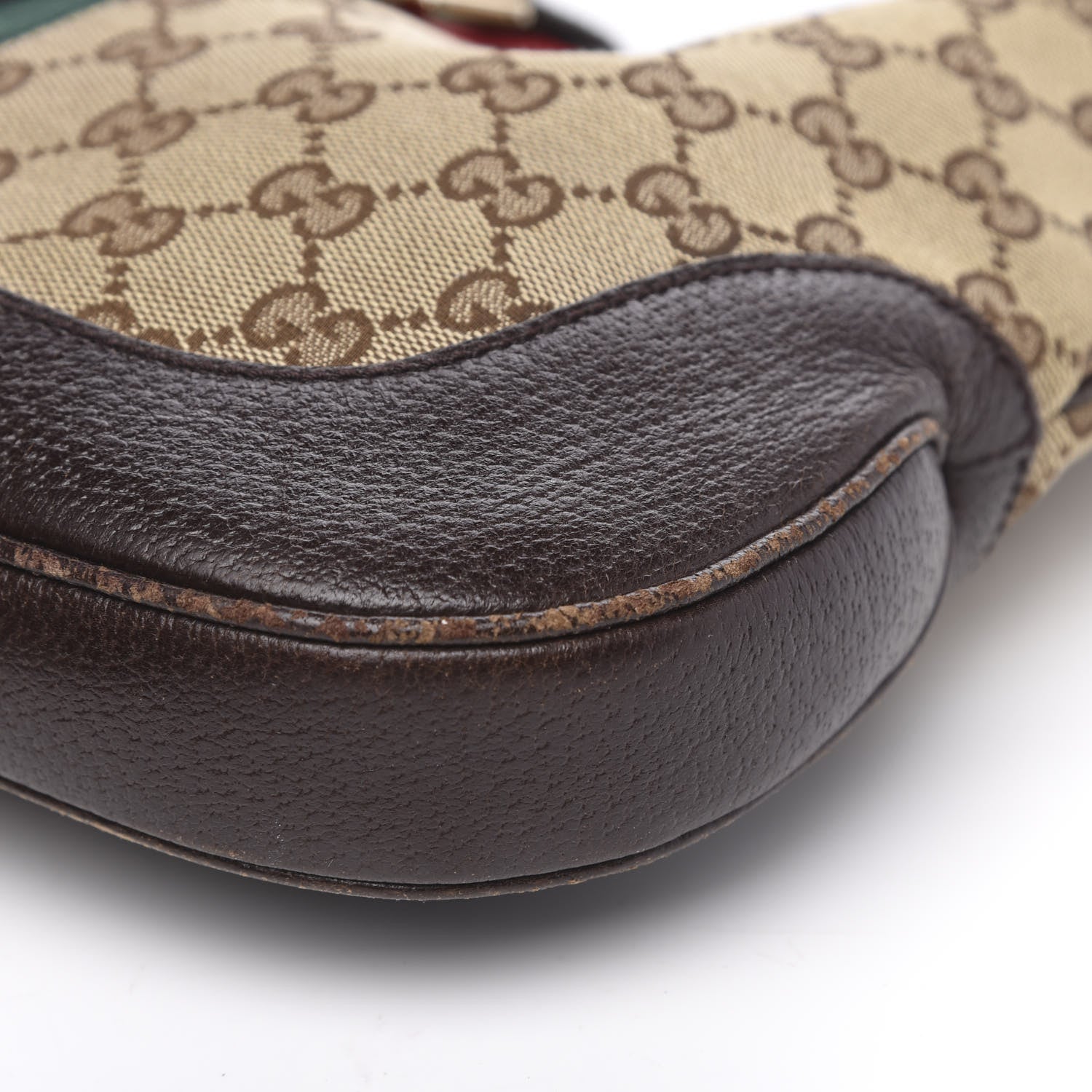 Gucci Monogram Web Jackie O Hobo Dark Brown 10 of 12