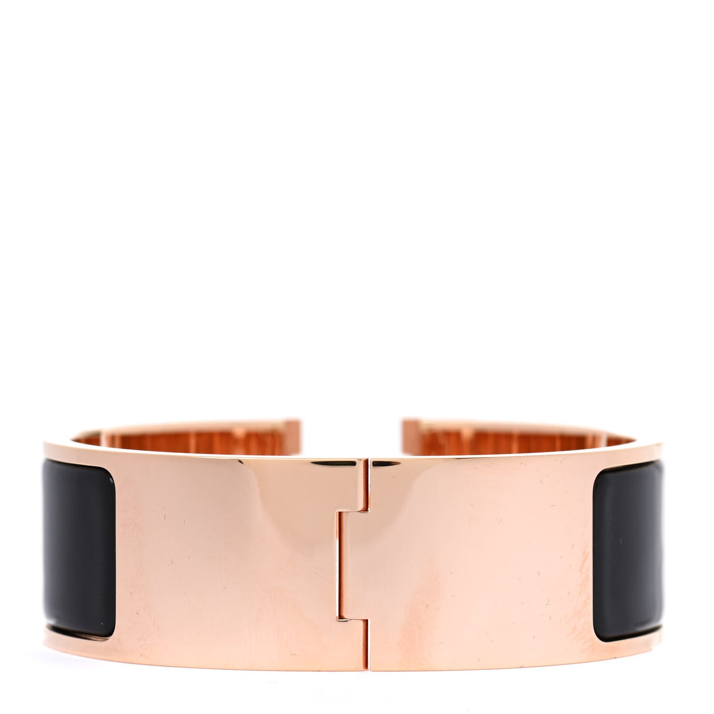 Enamel Wide Clic Clac H Bracelet PM Black