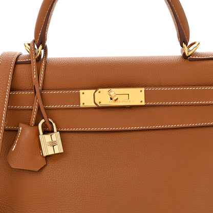 Hermes Togo Kelly Retourne 28 Gold 8 of 12