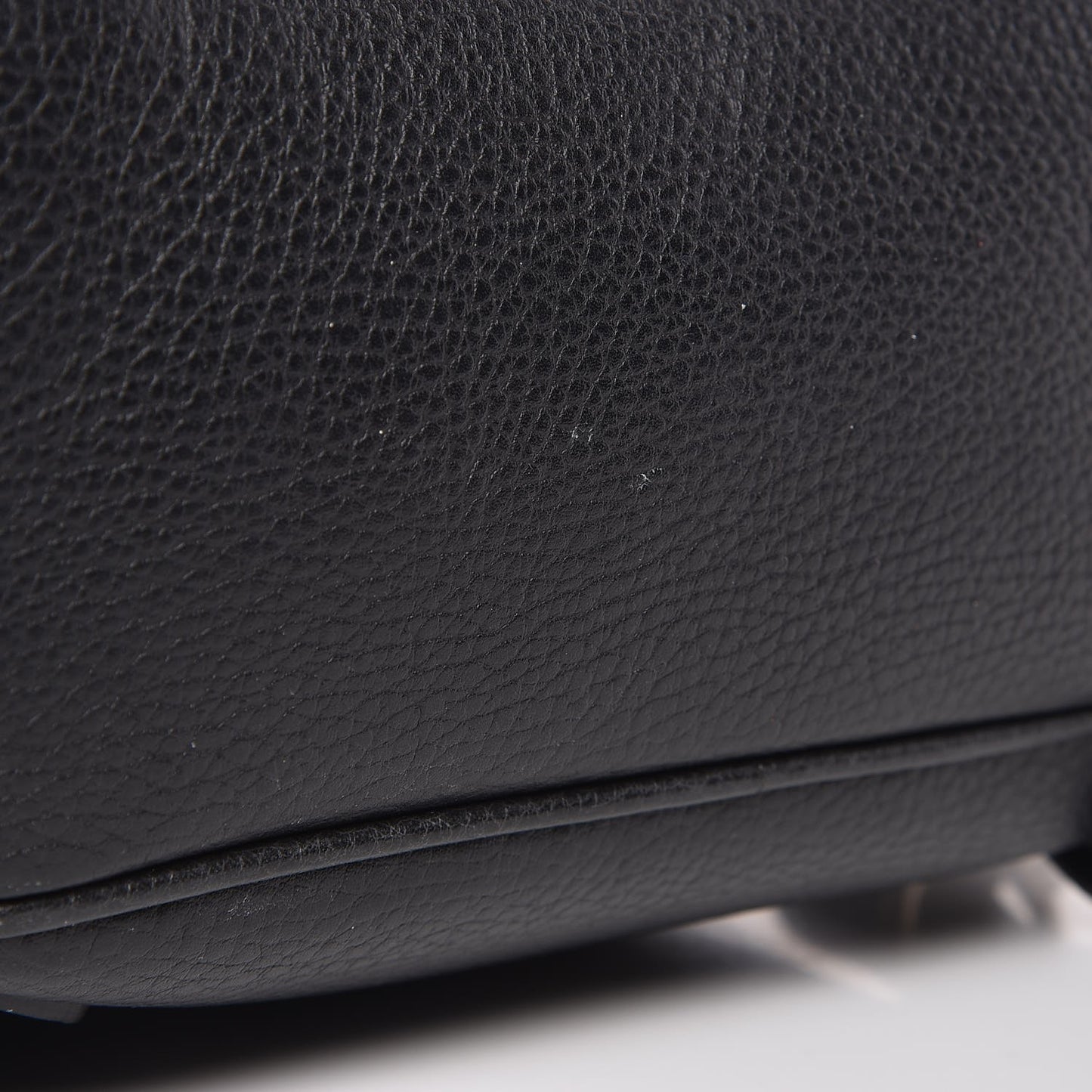 Pebbled Calfskin Soho Chain Backpack Black