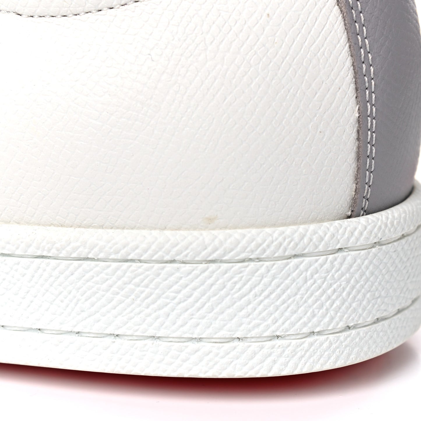 Epsom Suede Boomerang Sneakers 40 White Gris