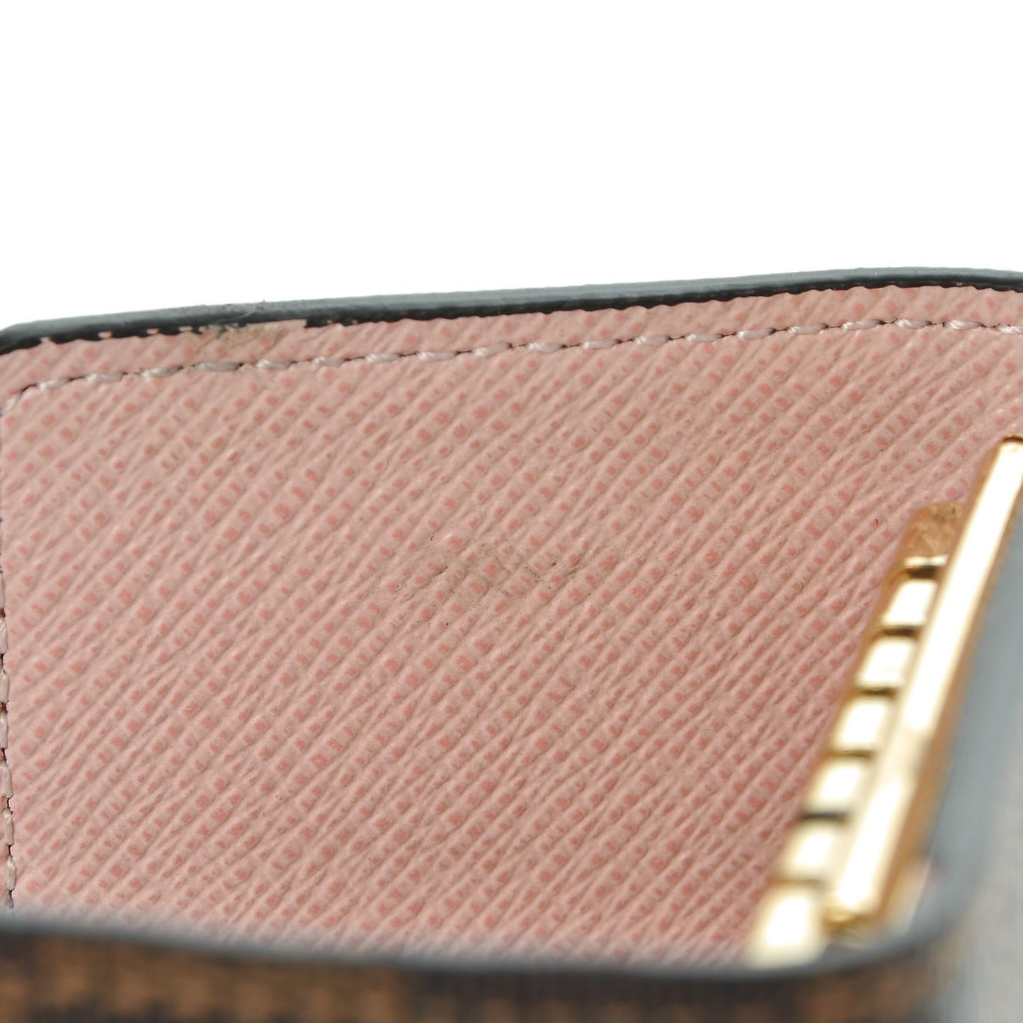 Damier Ebene Multicles 6 Key Holder Rose Ballerine