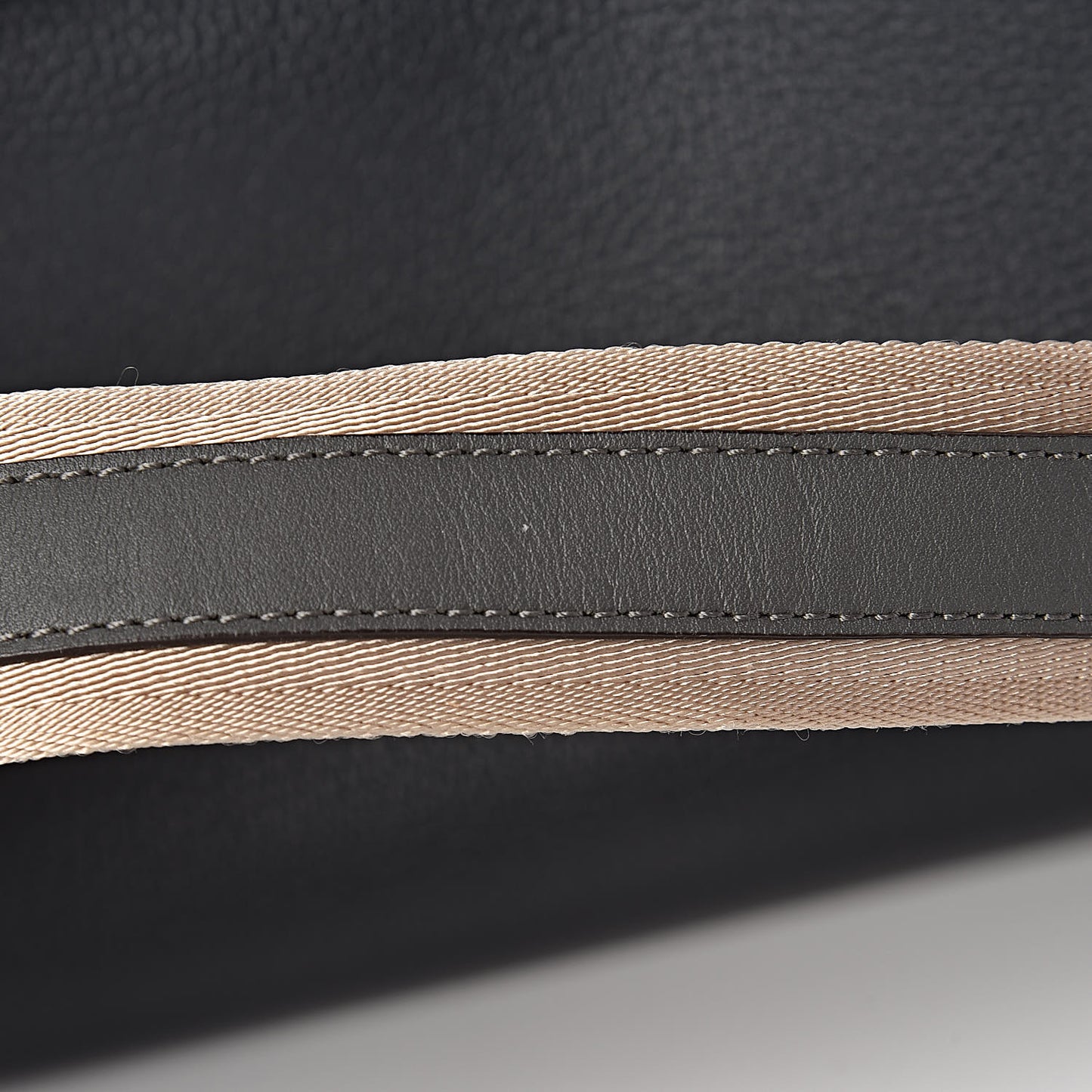 Grained Calfskin Medium Milla Tote Phantom Grey