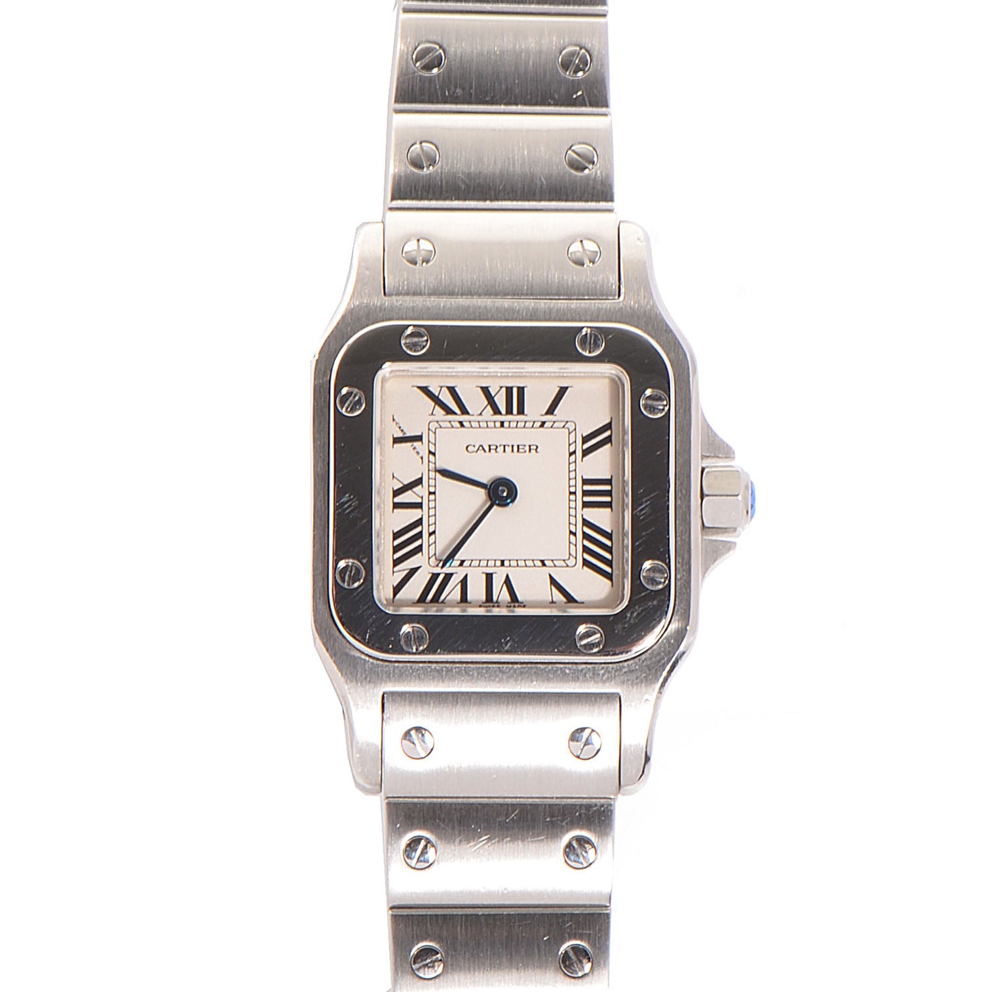 Stainless Steel 24mm Santos de Galbee Quartz Watch