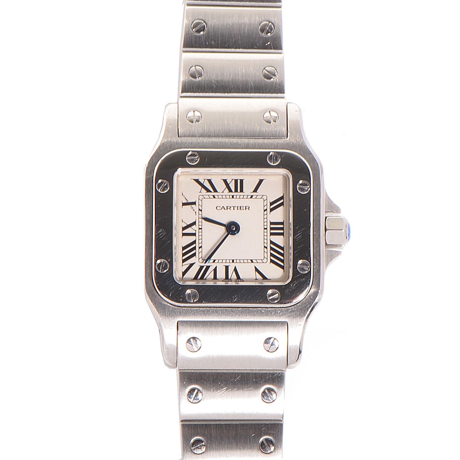 Cartier Stainless Steel 24mm Santos de Galbee Quartz Watch 1 of 7