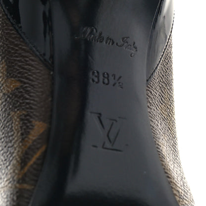 Louis Vuitton Monogram Cherie Pumps 38.5 Black 7 of 8