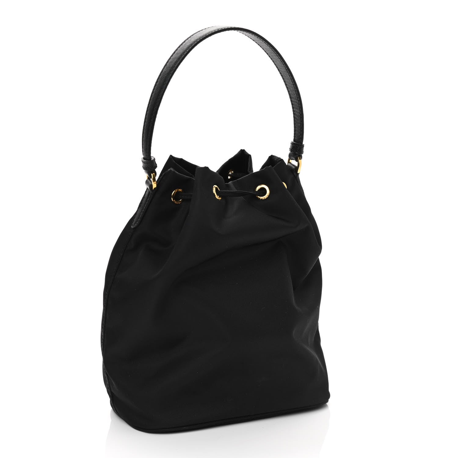 Prada Re-Nylon Duet Drawstring Shoulder Bag Black 3 of 11