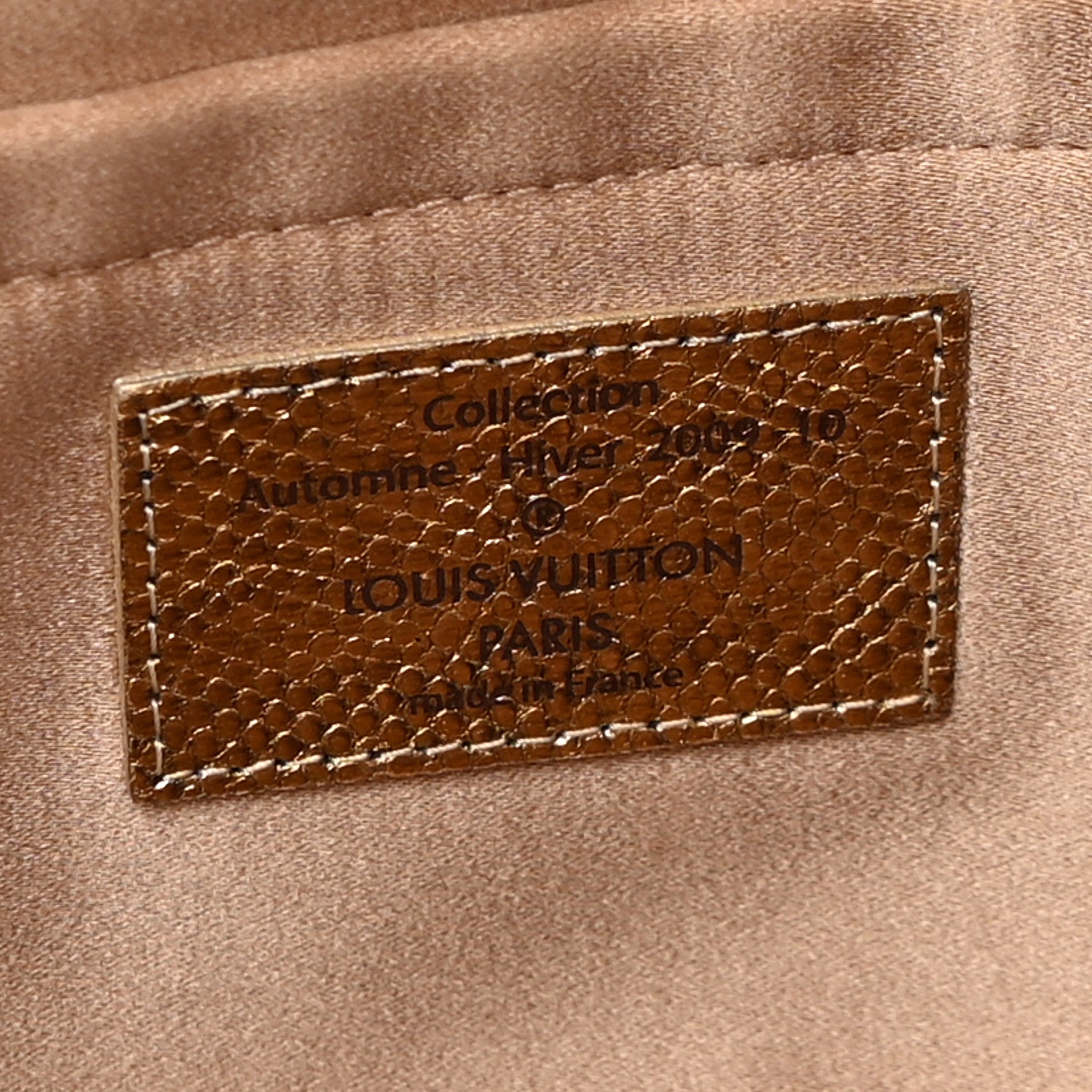 Louis Vuitton Monogram Brocade Thalie Clutch Gold 6 of 7