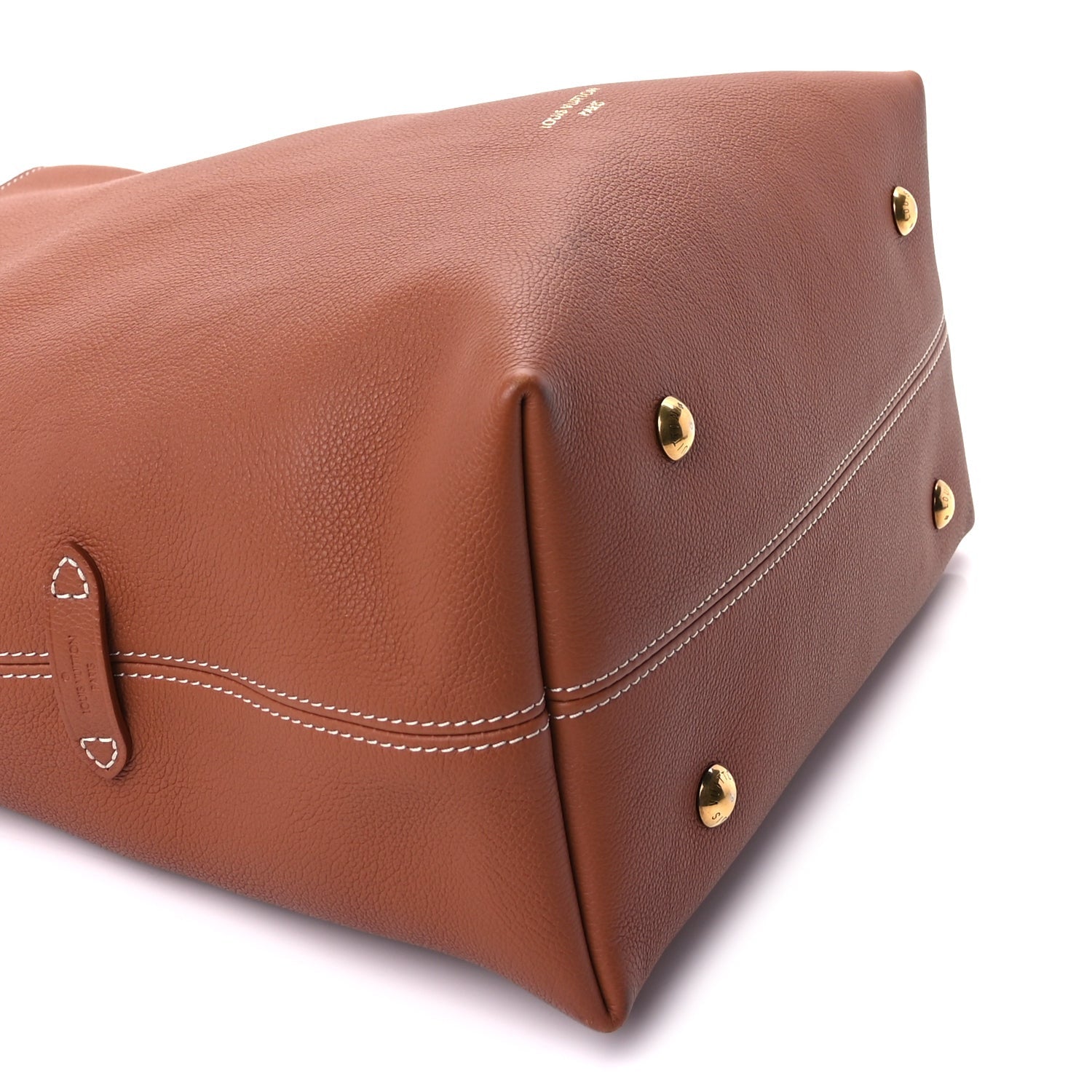 Louis Vuitton Grained Calfskin Low Key Hobo MM Cognac 8 of 9