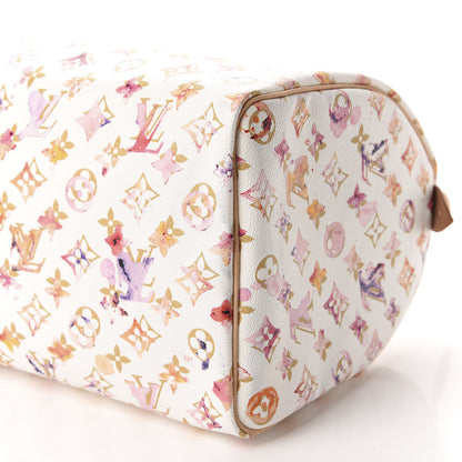 Louis Vuitton Watercolor Aquarelle Speedy 35 White 7 of 13