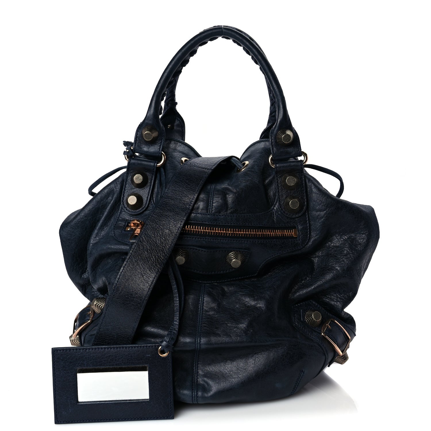 Balenciaga Agneau Giant 21 Rose Gold Hardware Pompon Marine 1 of 8
