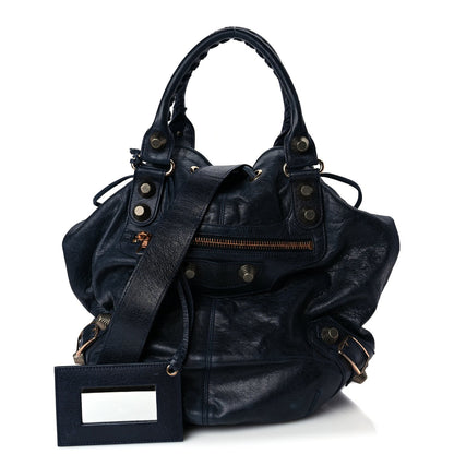 Balenciaga Agneau Giant 21 Rose Gold Hardware Pompon Marine 1 of 8