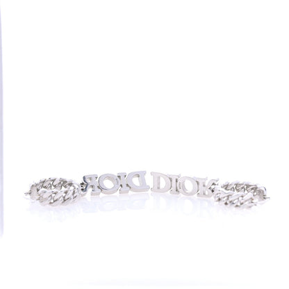 Christian Dior Crystal Dio(r)evolution Logo Hoop Drop Earrings  Silver 3 of 3