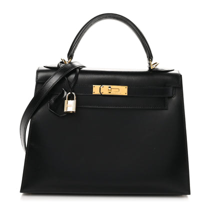 Hermes Box Kelly Sellier 28 Black 1 of 12