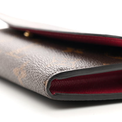 Louis Vuitton Monogram Emilie Wallet Fuchsia 7 of 8